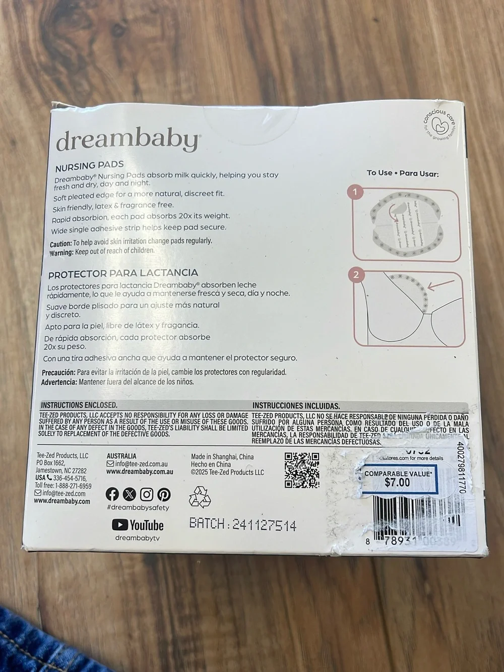 dreambaby White Nursing Pads - Super Slim, Super Absorbent (60 Pack)